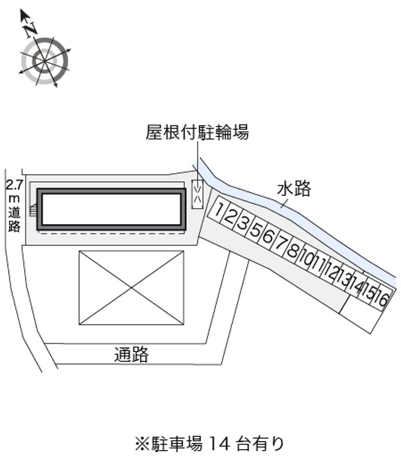 レオパレスかみどう 配置図