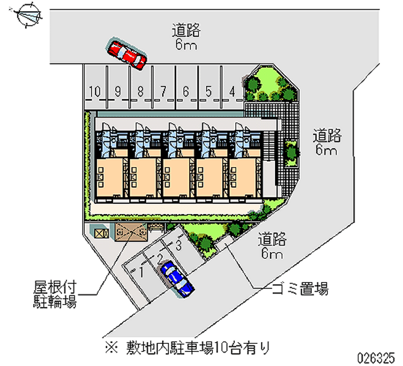 レオパレス吉春Ⅱ 月極駐車場