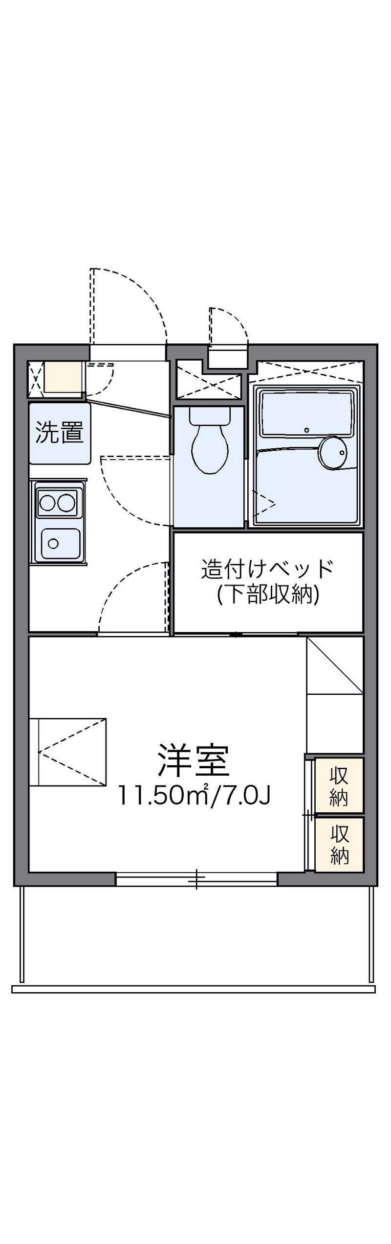 レオパレスコンフォール　鶴見 間取図