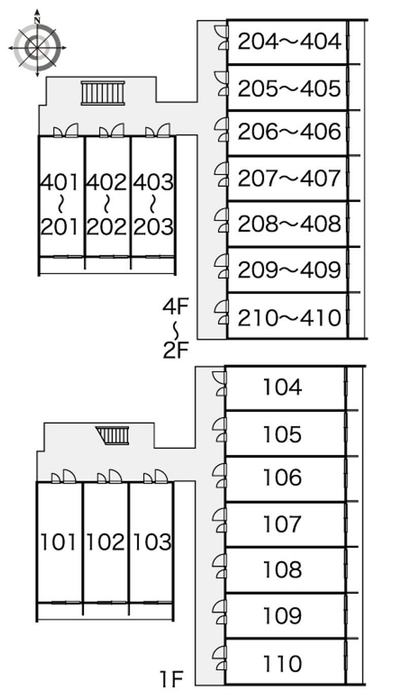 レオパレスファンソ 間取り配置図