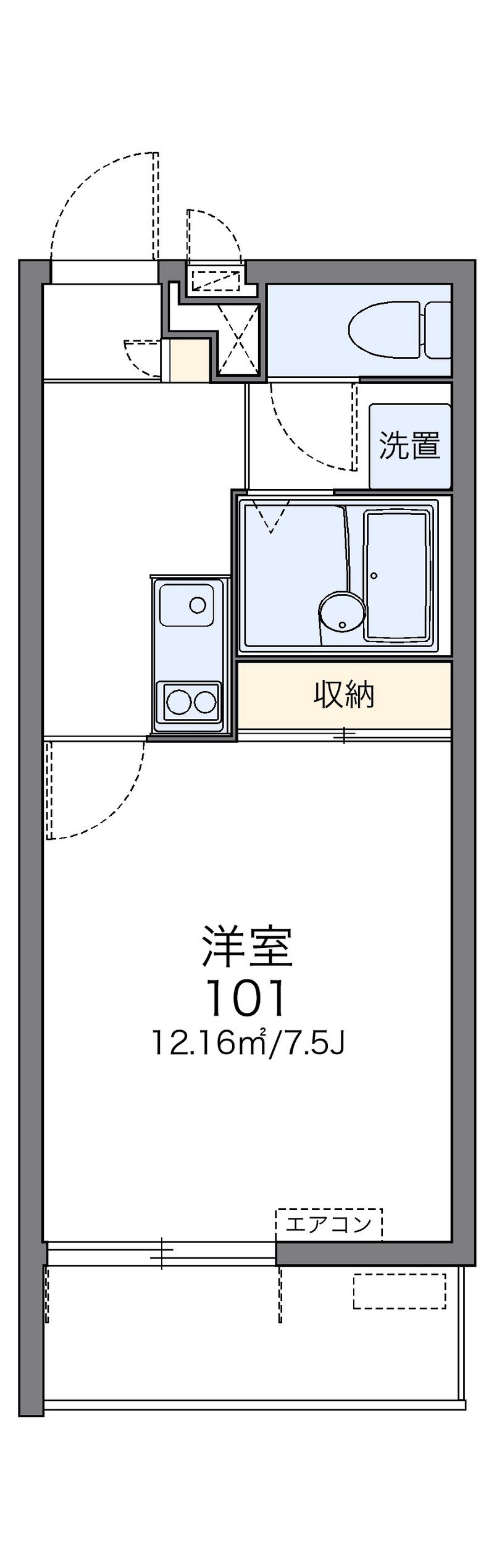 レオパレスマイン 間取図