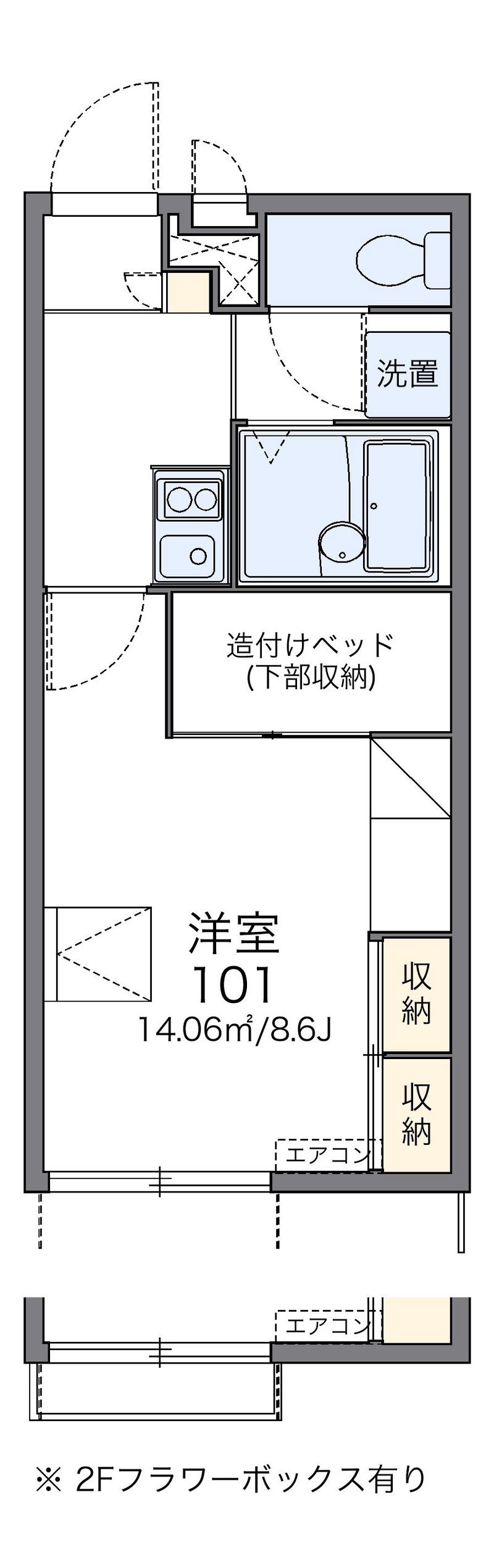 レオパレスＭ＆Ｅ 間取図