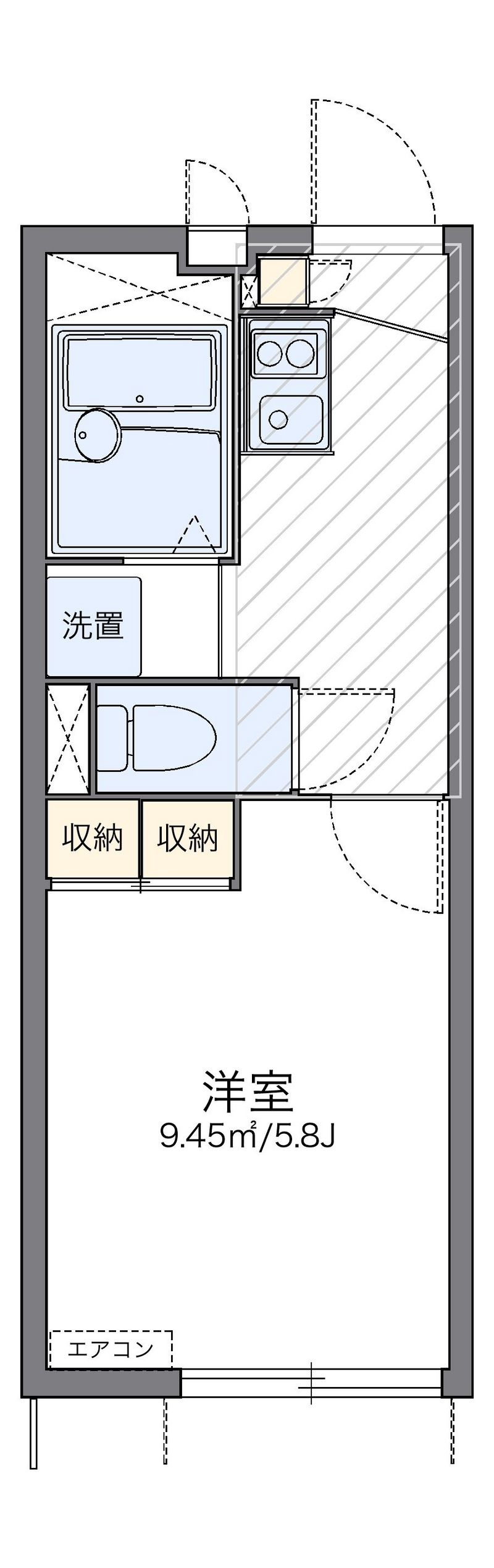 レオパレスドミール　別府 間取図