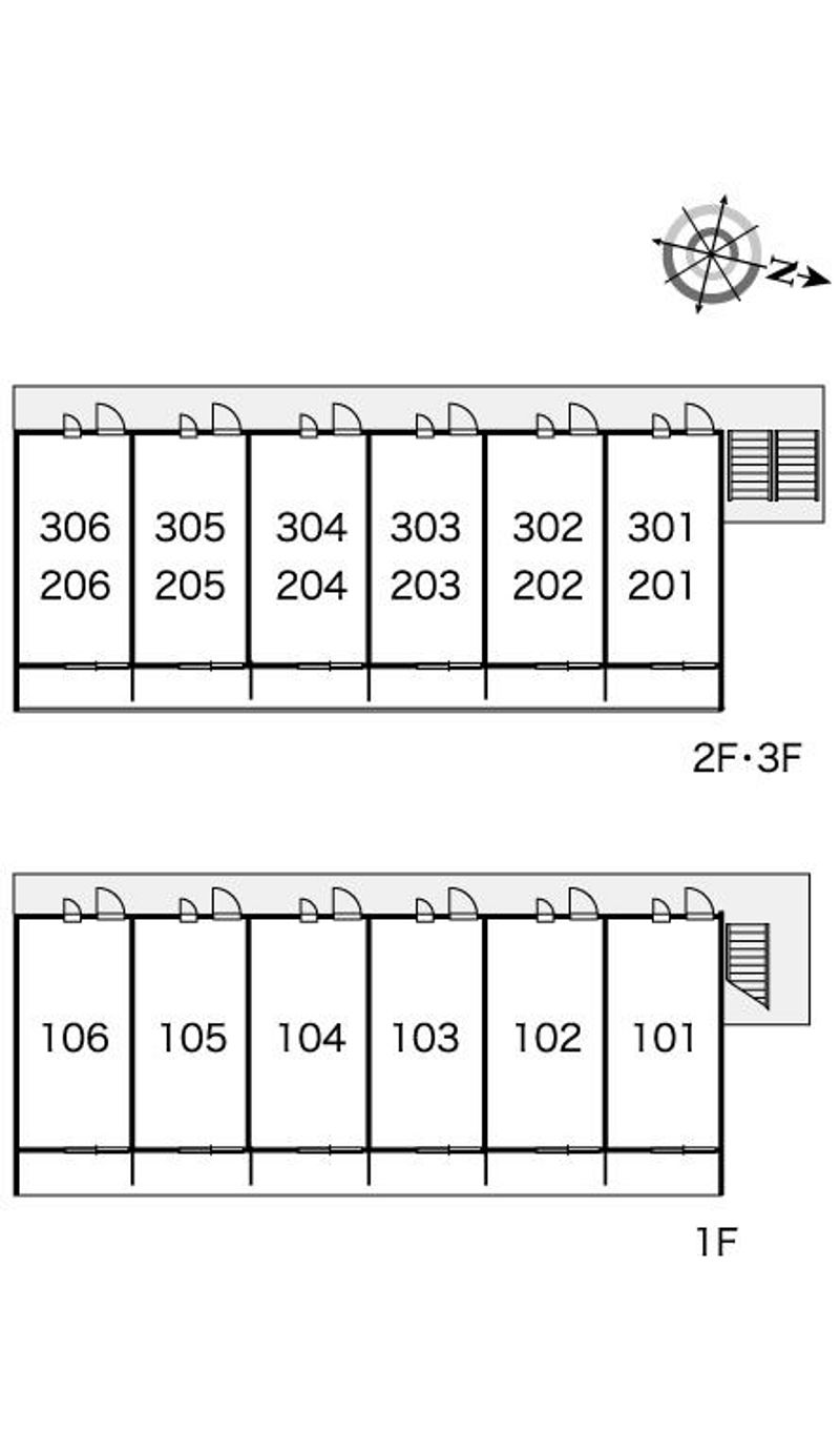 レオパレスカトレア 間取り配置図