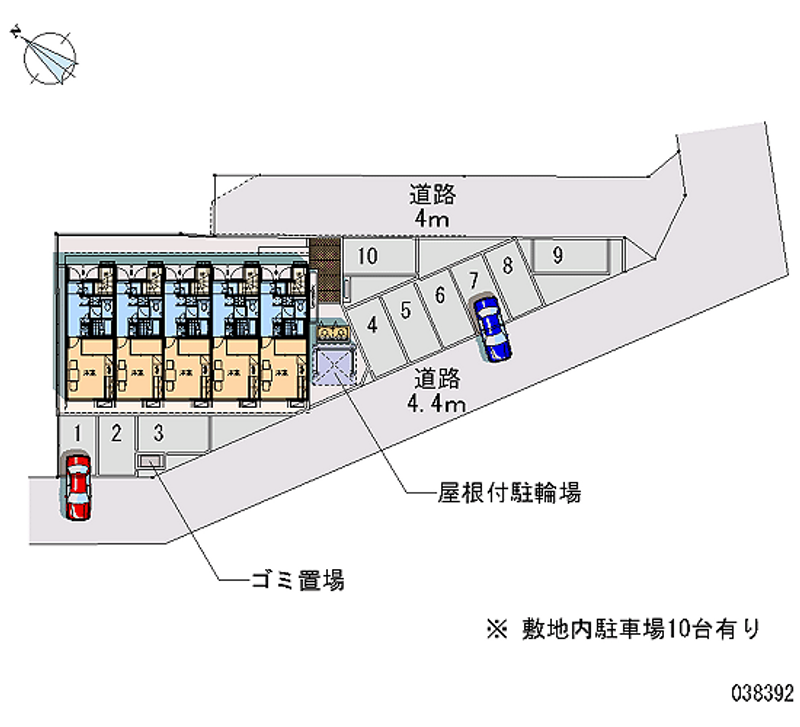 レオパレスタクト 月極駐車場