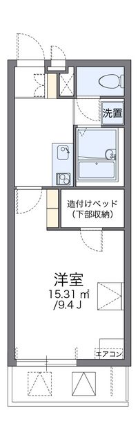 レオパレスライジングサン 間取り図