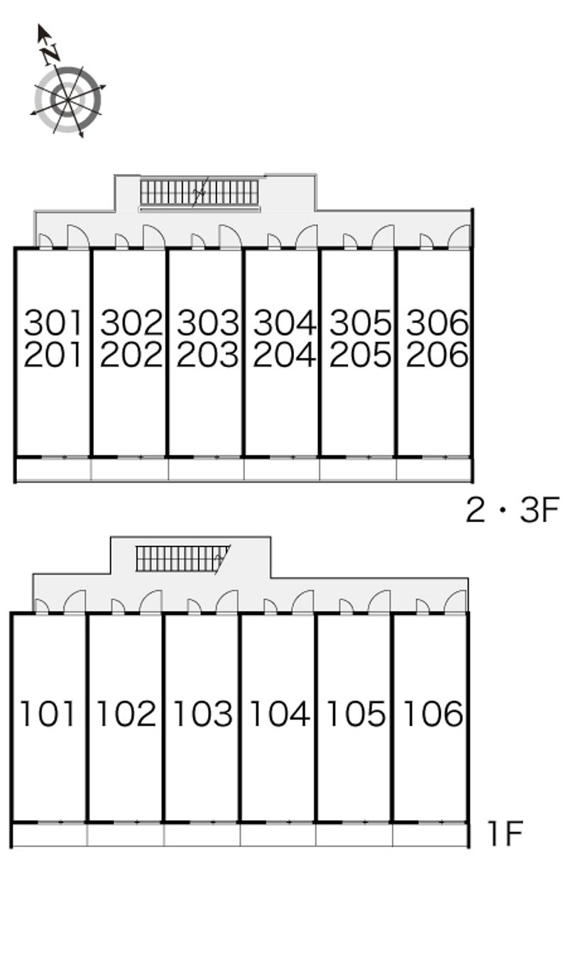 レオパレスシャーマー御崎 間取配置図