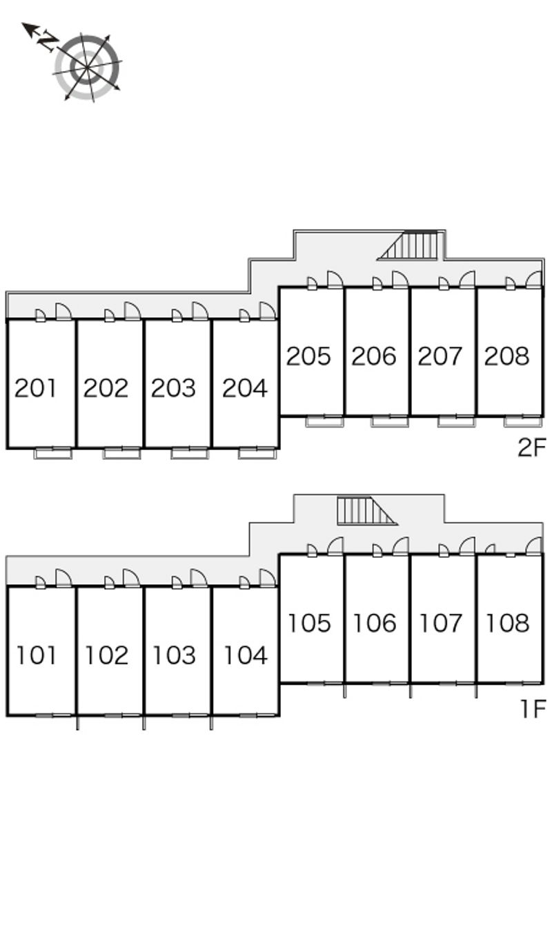 レオパレスクレール本内 間取配置図