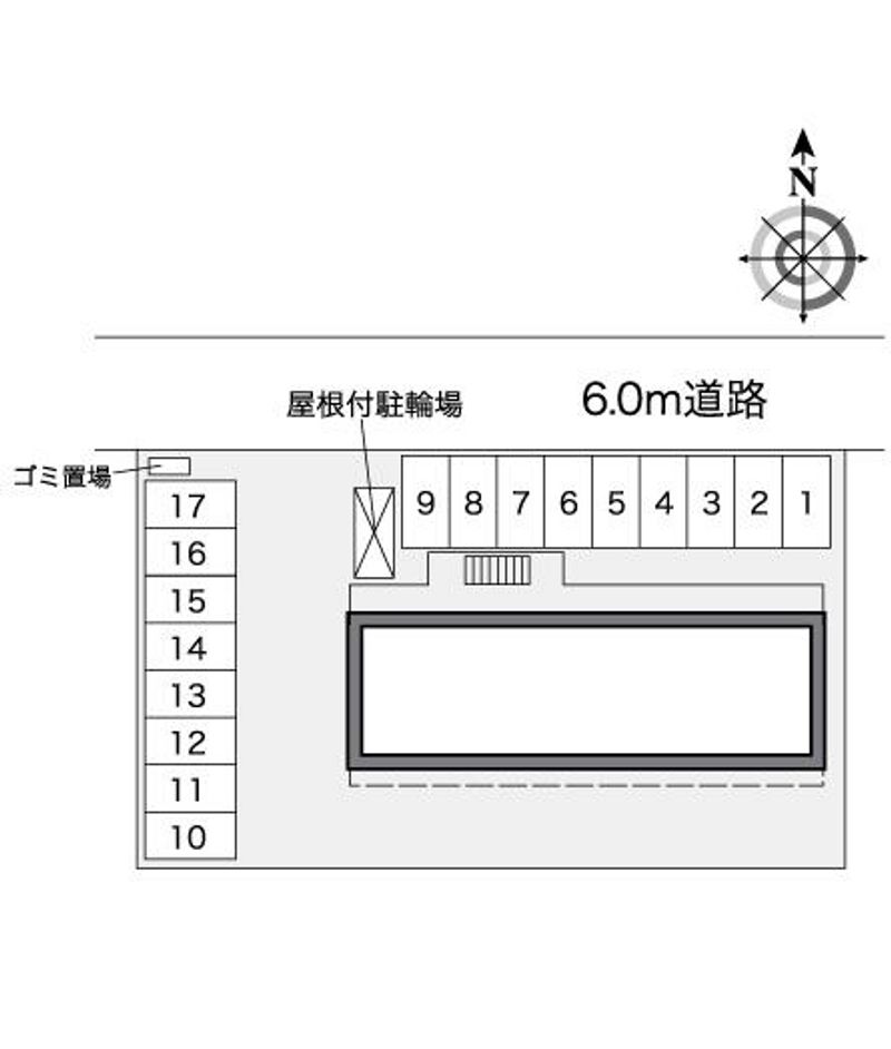 レオパレス扇Ⅲ 配置図