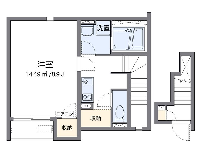 クレイノハイツサンシャイン 間取図