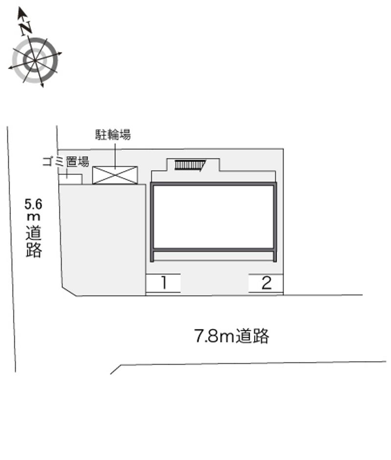 レオパレス日向 駐車場