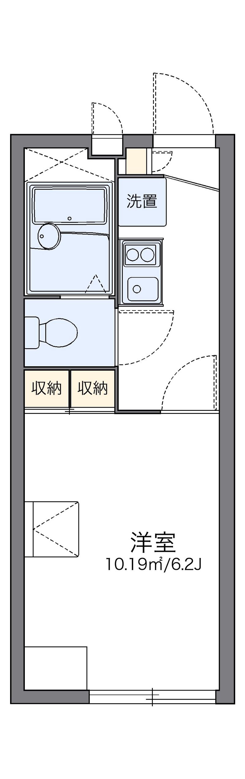 レオパレスリヴェール 間取図