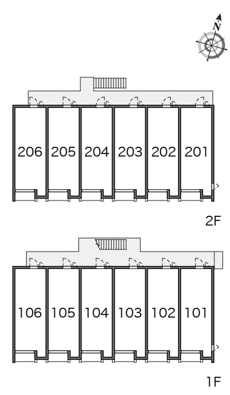 レオネクストサツキ荘 間取配置図