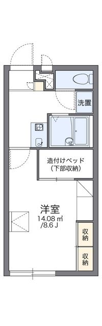 レオパレスヤマタニ 間取り図