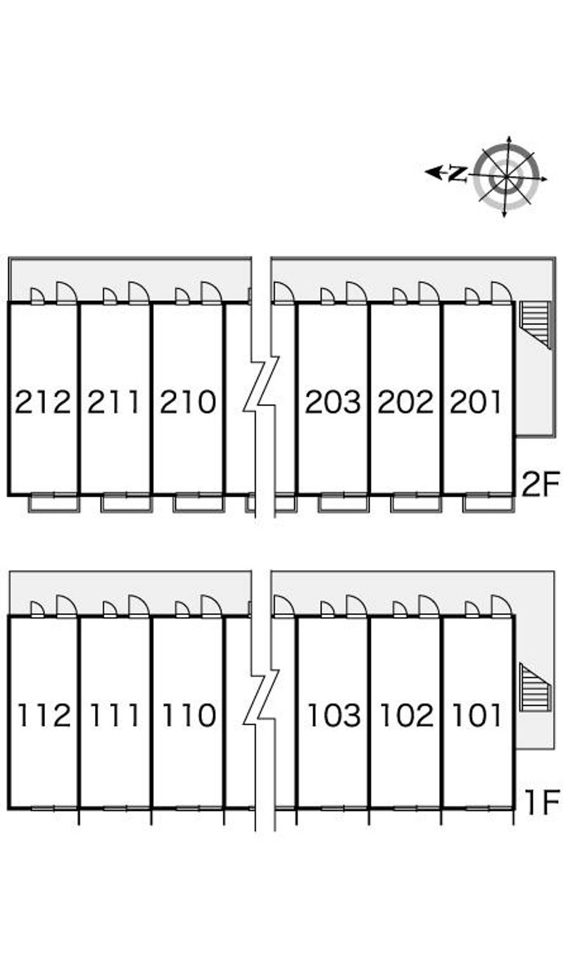 レオパレスヤマサＨＯＵＳＥ２４ 間取配置図