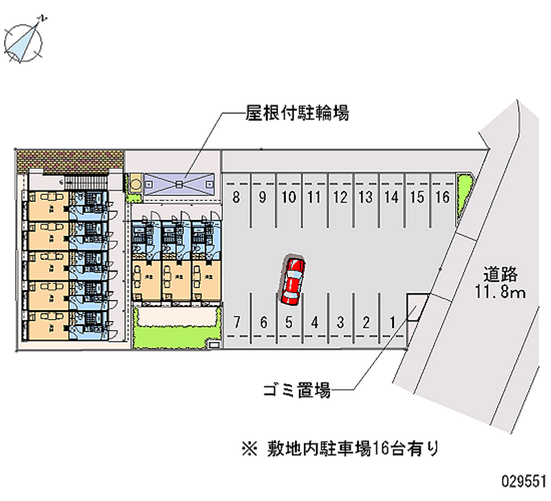 レオパレス淡海 月極駐車場