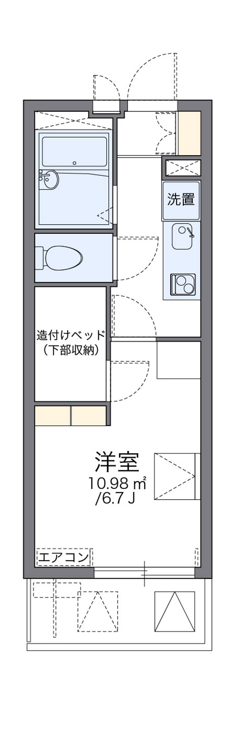 レオパレスプリオール東山Ⅲ 間取図