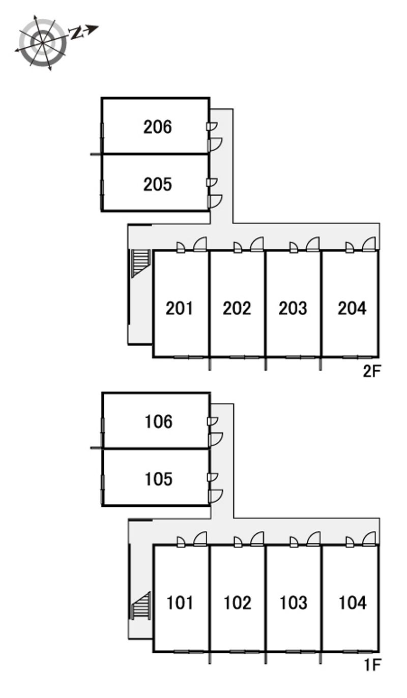 レオパレスピースフル 間取り配置図