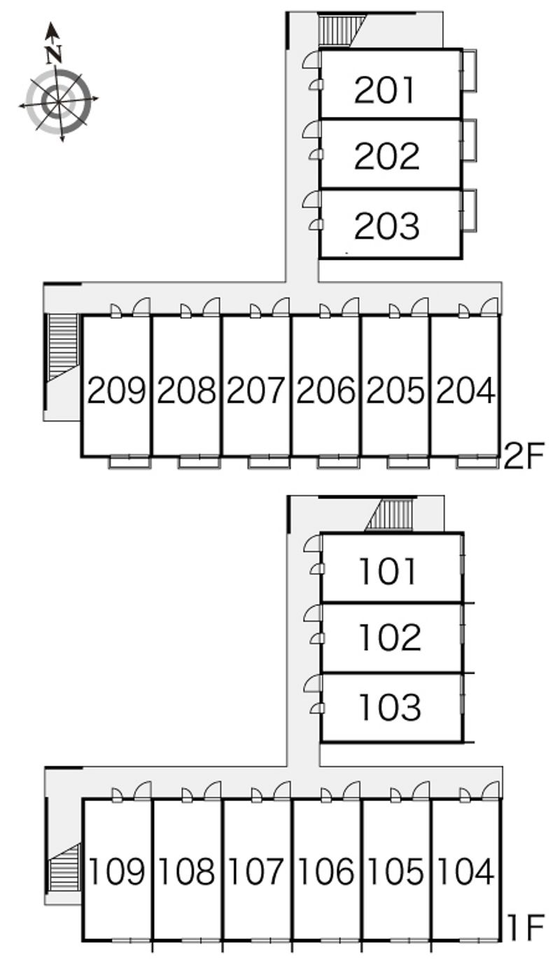 レオパレスＡＲＡＫＩ 間取配置図