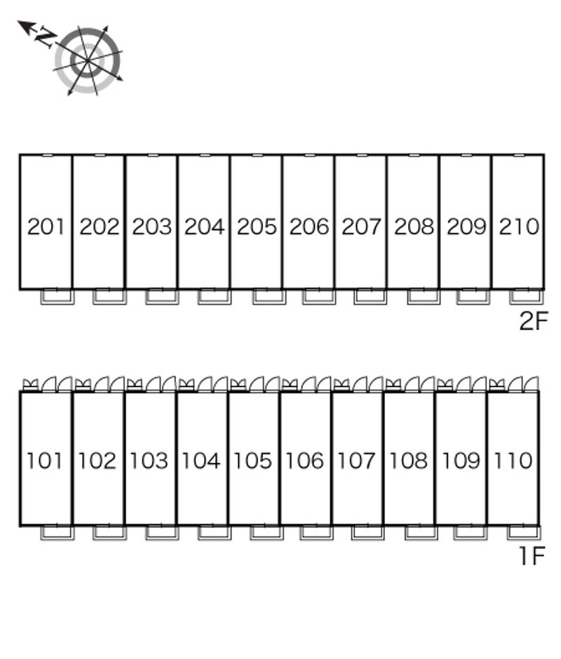 レオパレスエスポワール　ヴィル 間取り配置図
