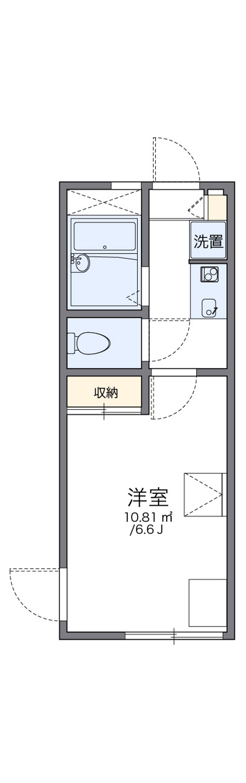レオパレスガーデ二ア宮沢町 間取図