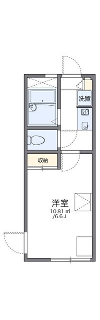 レオパレスガーデ二ア宮沢町 間取り図