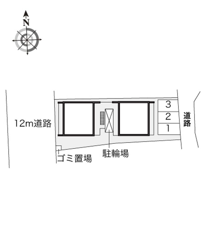 レオパレス東中島 配置図