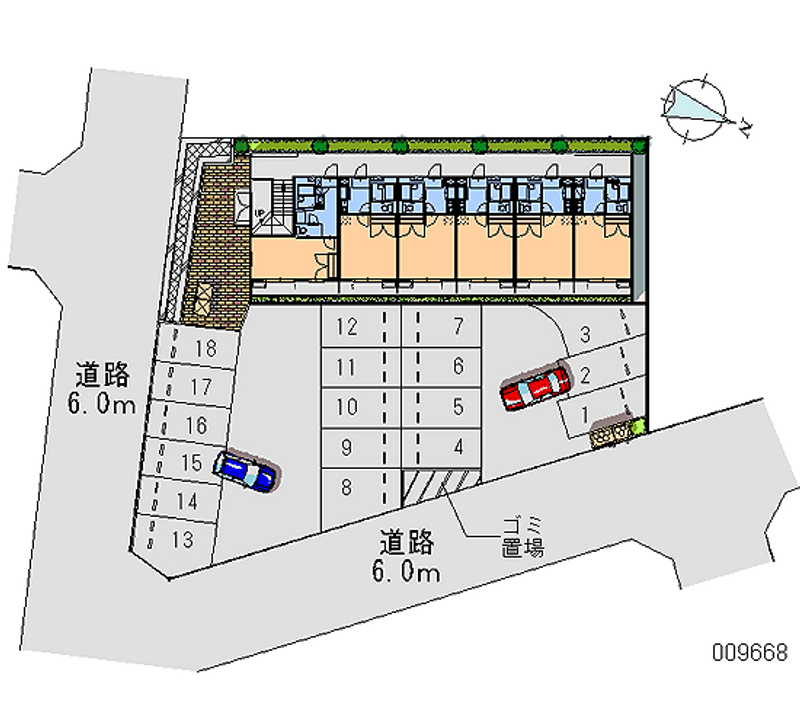 レオパレスフォレスト 月極駐車場