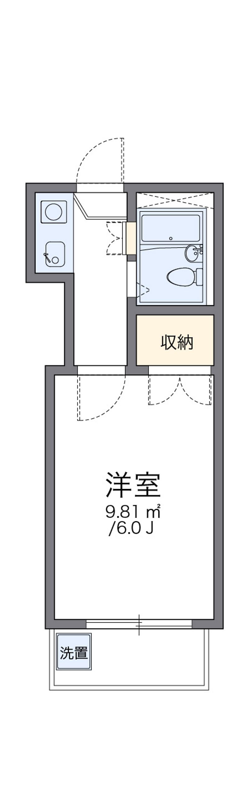 レオパレスサンビームＢ 間取図