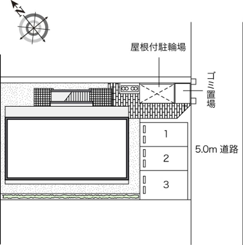 レオパレス六条 配置図