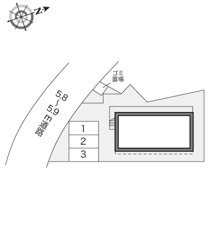 レオパレス乙金台 配置図