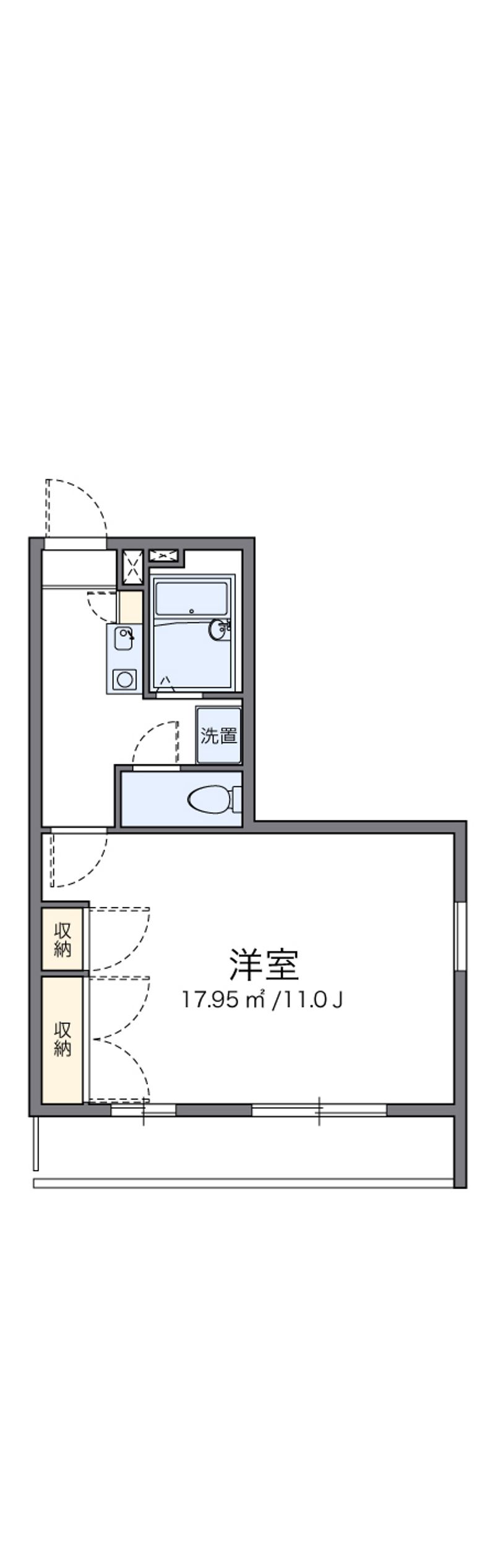 レオパレスシャルマン 間取図