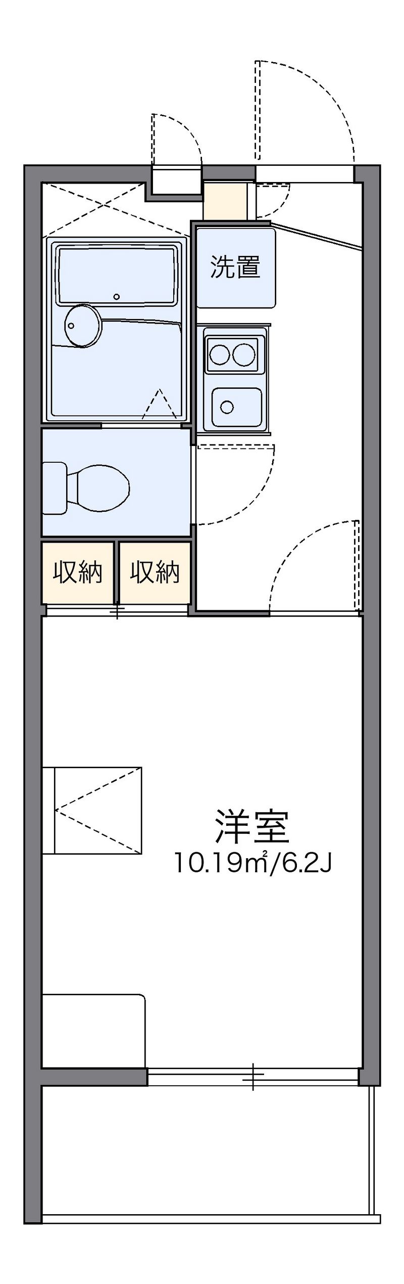レオパレスリエール 間取図