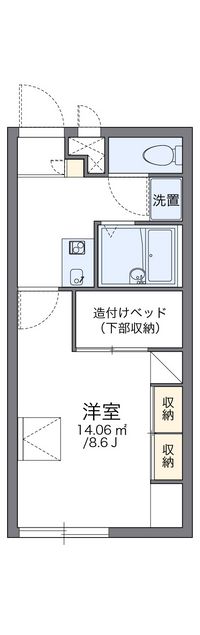 レオパレス西富山 間取り図