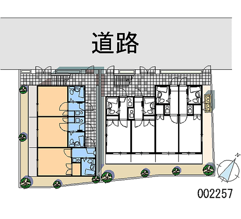 レオパレス朝霞第２ 区画図