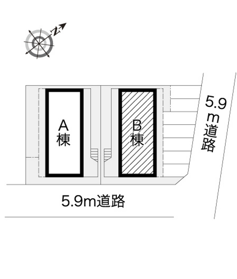 レオパレスアヴィオンⅡ 配置図