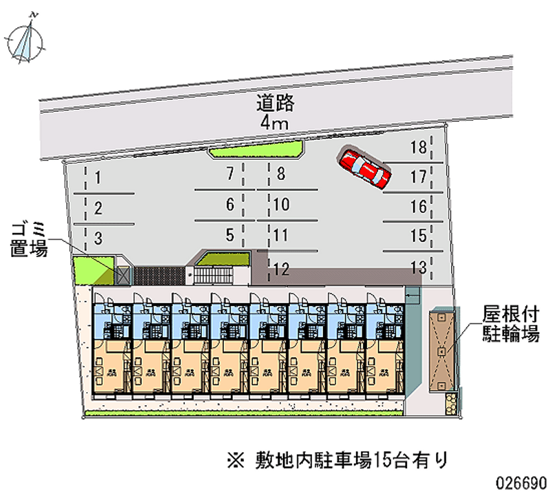 レオパレス桜坂 月極駐車場