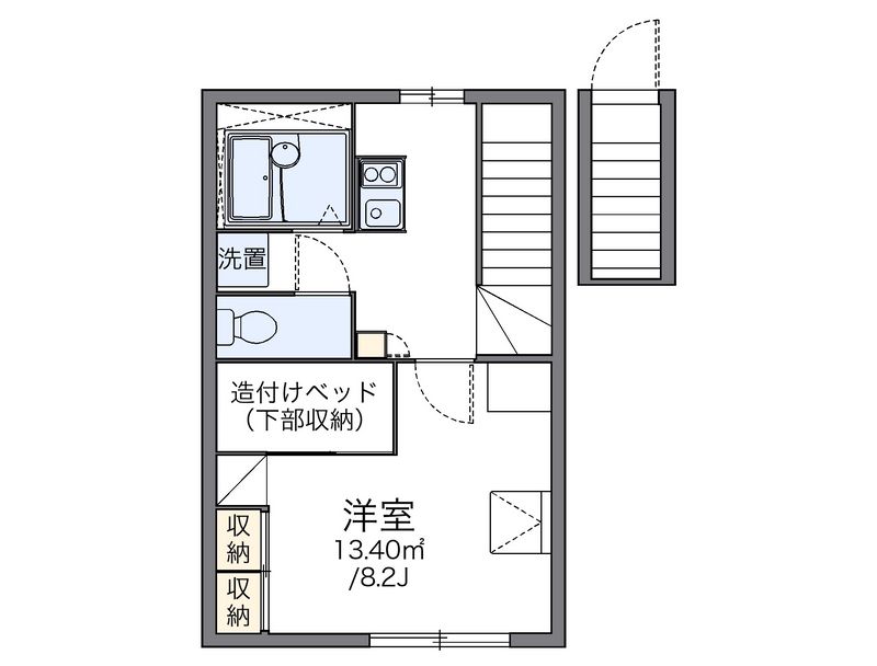レオパレスニューロード 間取図