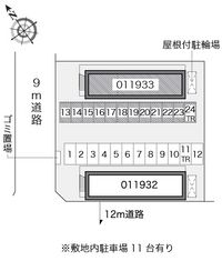 レオパレスブルーマリンⅡ 配置図