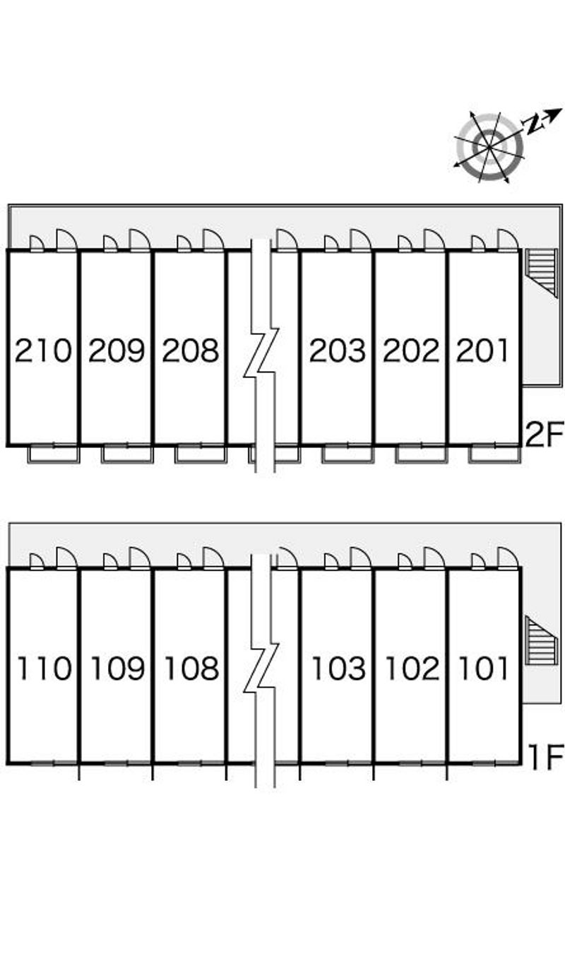 レオパレスエトワール 間取配置図