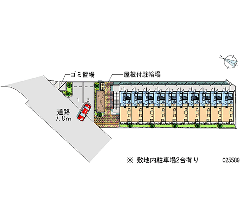 レオパレス池北 月極駐車場