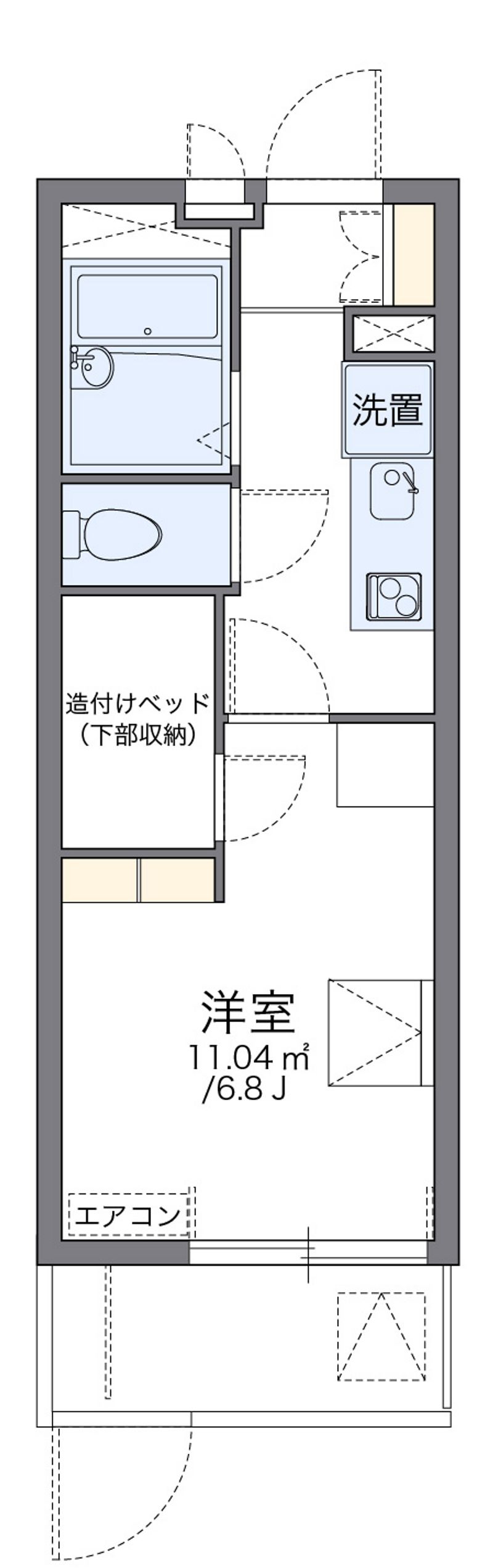 レオパレス東希望が丘 間取図