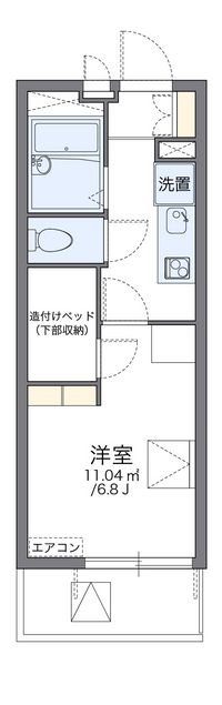 レオパレスエスカリエ青家 間取り図