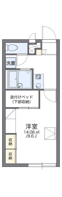 レオパレスびぜん 間取り図