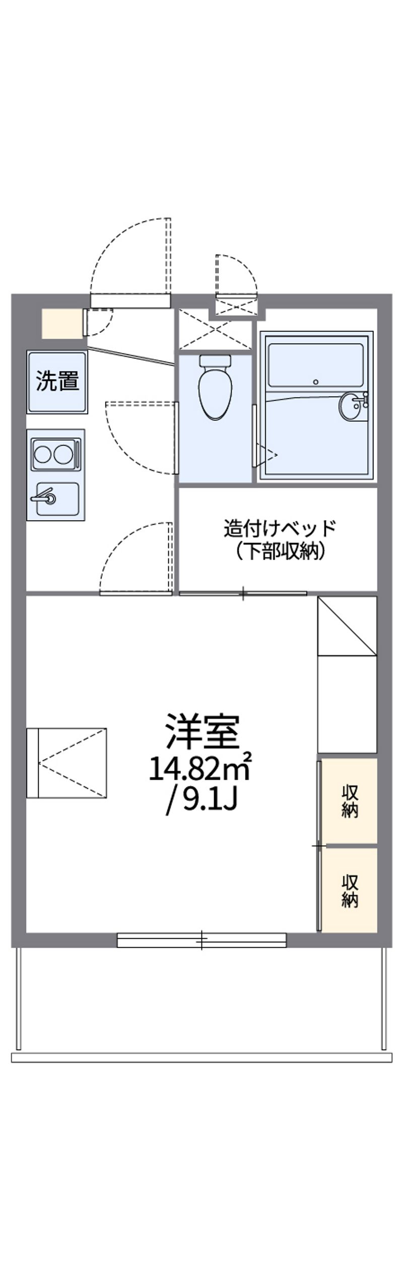 レオパレスドリームＷＫＴ 間取図