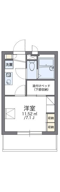 レオパレスクレメント 間取り図