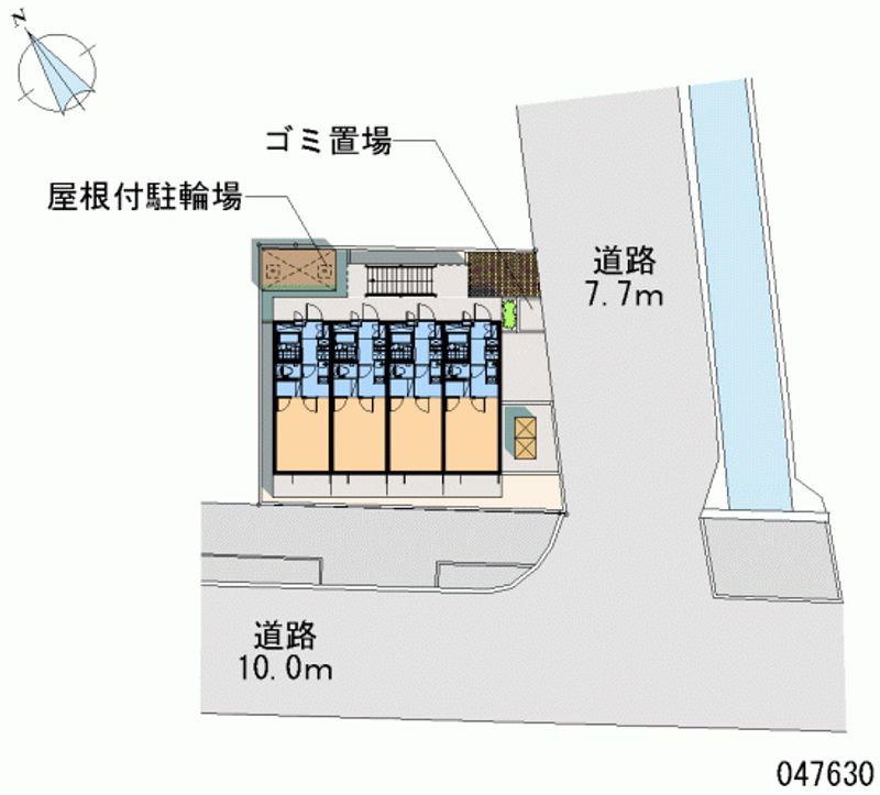 レオパレスウォーターウェーブ 区画図