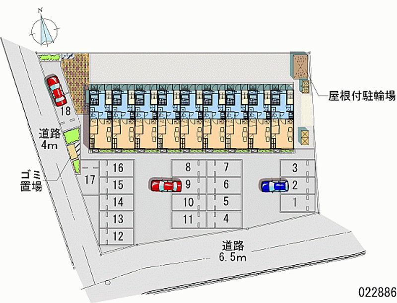 レオパレスパストラルヒル　Ｅ 月極駐車場