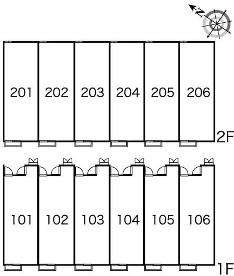 レオパレスセラヴィ 間取配置図