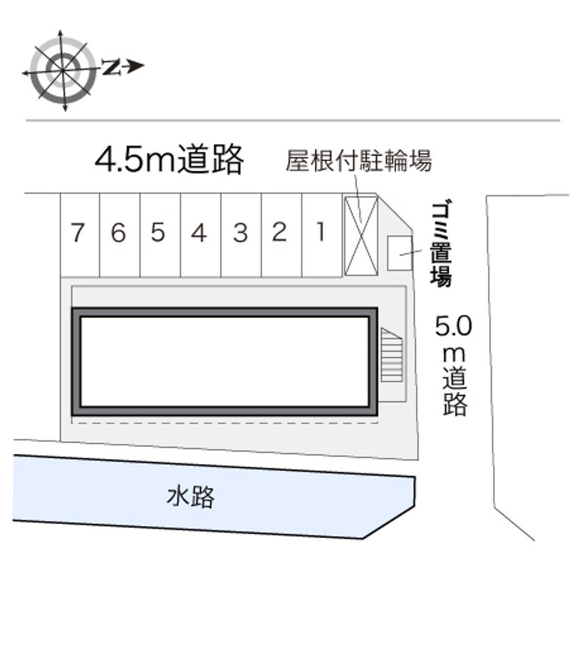 レオパレスサンリバー 配置図